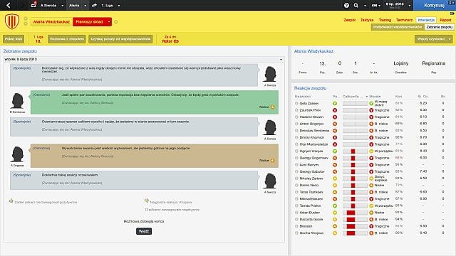 Chyba się nie zrozumieliśmy... - Pierwsze kroki w nowym klubie w Football Manager 2014 | Podstawy rozgrywki - Football Manager 2014 - poradnik do gry