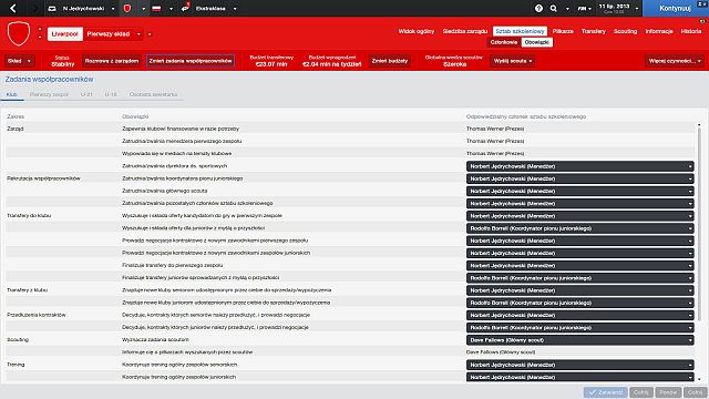 Widać kto tu jest szefem. - Pierwsze kroki w nowym klubie w Football Manager 2014 | Podstawy rozgrywki - Football Manager 2014 - poradnik do gry