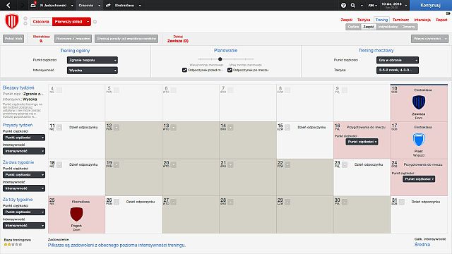 Trening zespołowy to oczywiście trening ogólny, dotyczący całego zespołu - Trening zespołowy w Football Manager 2014 | Trening - Football Manager 2014 - poradnik do gry