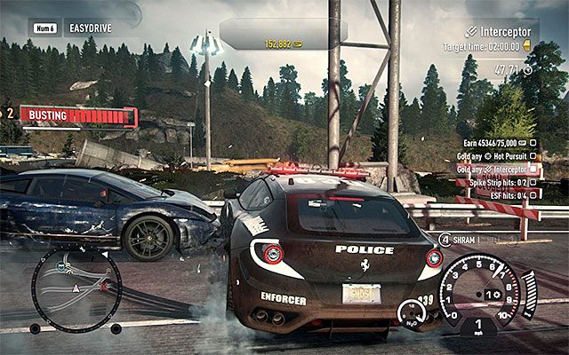 Druga możliwość zakłada zatrzymanie pojazdu pirata drogowego - Łapanie piratów drogowych w Need for Speed Rivals | Kariera stróża prawa (Cop) - Need for Speed Rivals - poradnik do gry