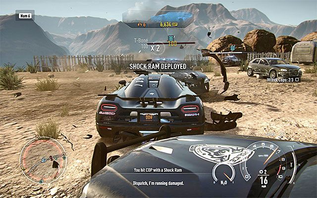 Warto użyć policyjnego radiowozu do zdobycia jak największej liczby punktów - Postępy w karierze w Need for Speed Rivals | Kariera pirata drogowego (Racer) - Need for Speed Rivals - poradnik do gry