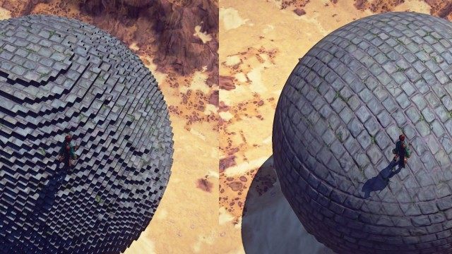 Skutki użycia Smoothing Tool w całej okazałości. - Budowanie | Podstawy rozgrywki Landmark - Landmark - poradnik do gry