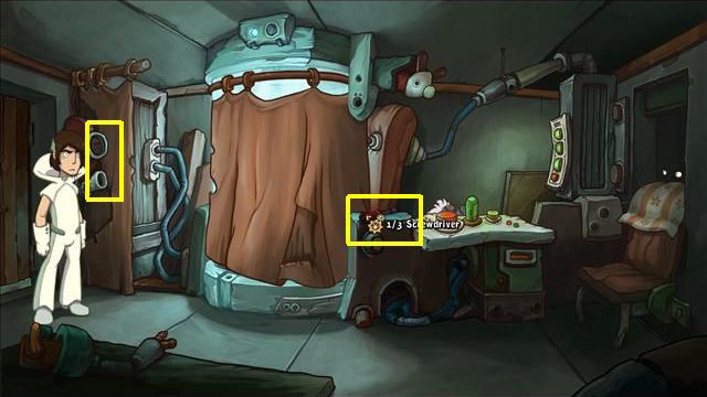 Porozmawiaj z recepcjonistą i Oppenbotem - Dostań się do pokoju Kletusa | Hotel | Goodbye Deponia - Goodbye Deponia - poradnik do gry