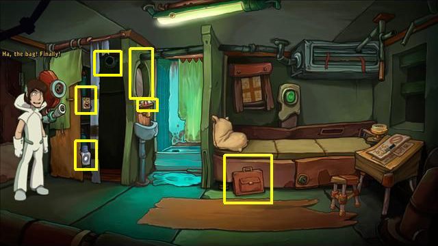 Zabierz torbę - Wydostań się z hotelowej pułapki | Hotel | Goodbye Deponia - Goodbye Deponia - poradnik do gry