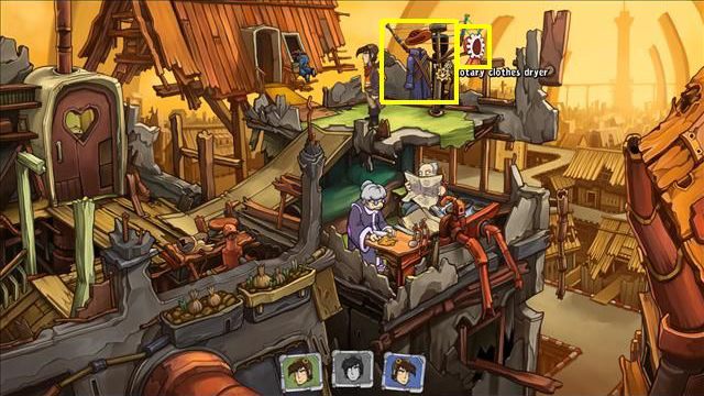 Spróbuj pogadać z państwem Mook - Zdobądź jakieś źródło światła | Na ratunek Goal i Deponii | Goodbye Deponia - Goodbye Deponia - poradnik do gry