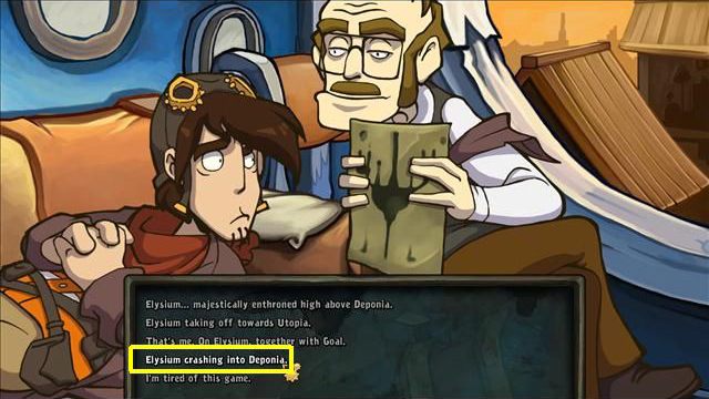 Po wszystkim pokaż trzy posiadane obrazki Bozo - Wykaż się bohaterstwem i zdobądź lekarstwo dla Bozo | Na ratunek Goal i Deponii - Goodbye Deponia - poradnik do gry