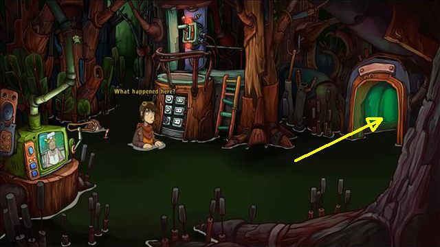 Jako czerwony Rufus skorzystaj z zamieszania i wejdź do obozu - Zdobądź kwas nukleinowy i dostań się do transportera | Na ratunek Goal i Deponii - Goodbye Deponia - poradnik do gry