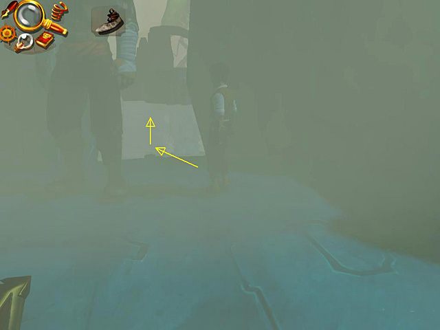 Teraz spróbuj go ominąć, co nie jest takie proste, ponieważ w paradę wchodzi symbol lupki z jego ksywką i Jack, zamiast iść przed siebie, wraca do swojego rywala - Ucieknij ze świata snu | Prison Island, Szanghaj, 1899 | Jack Keane 2 - Jack Keane 2: The Fire Within - poradnik do gry