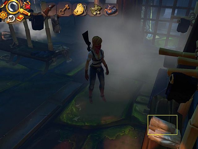 Skieruj się w prawo i w dół ekranu - Dostań się na piętro Jacka | Prison Island, Szanghaj, 1899 | Jack Keane 2 - Jack Keane 2: The Fire Within - poradnik do gry