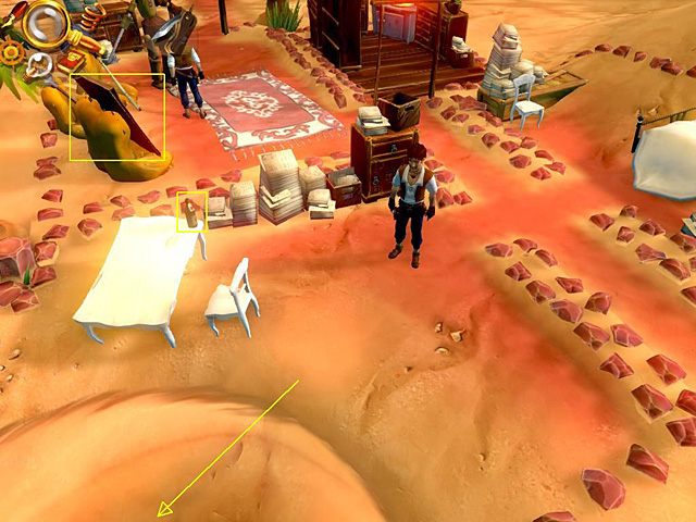 Ze stojącego najbardziej po lewej żółtego fotela zabierz obraz Amandy - Dowiedz się więcej o przyszłości Jacka i zdezorganizuj mu życie | Hamburg, Niemcy - Jack Keane 2: The Fire Within - poradnik do gry