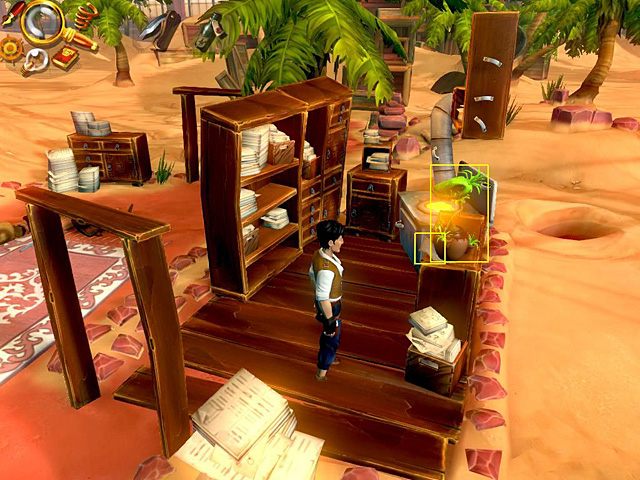 Następnie wróć do jadalni i z białego stolika przy wirze zabierz butelkę czerwonego wina - Dowiedz się więcej o przyszłości Jacka i zdezorganizuj mu życie | Hamburg, Niemcy - Jack Keane 2: The Fire Within - poradnik do gry