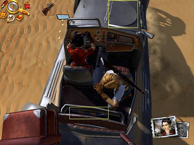 Podnieś tylne siedzenie i zabierz ukryty pod nim łom - Napraw samochód | Afryka, sawanna | Jack Keane 2 The Fire Within - Jack Keane 2: The Fire Within - poradnik do gry