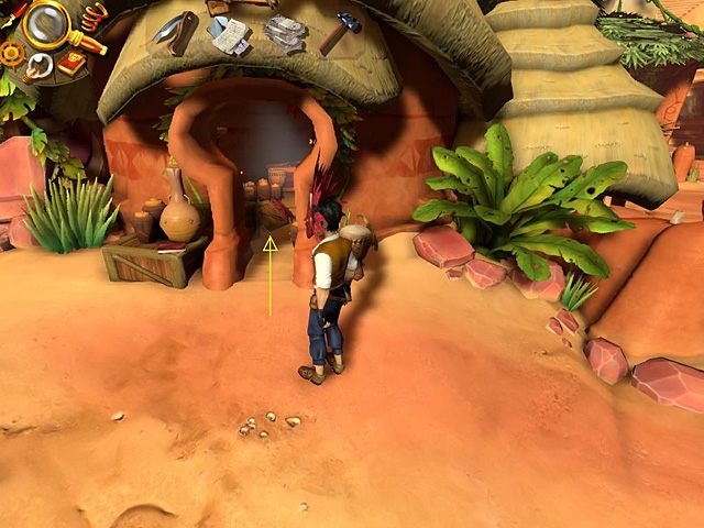 Jako zwycięzca bohater otrzyma maskę, taką samą, jaką noszą wszyscy tubylcy - Zwycięż w turnieju i zorganizuj ekwipunek dla ekspedycji na Kilimandżaro | Afryka, Koa Manyattan - Jack Keane 2: The Fire Within - poradnik do gry