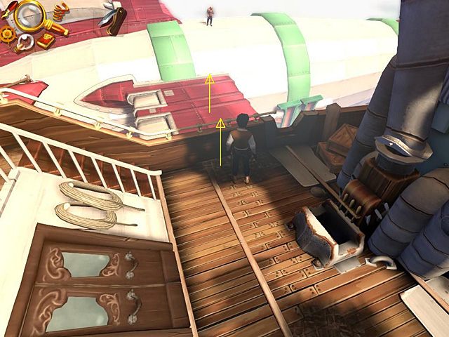 Skieruj się ku stojącemu w pewnym oddaleniu Łamaczowi Czaszek - Pokonaj Łamacza Czaszek... ponownie | Przestworza | Jack Keane 2 The Fire Within - Jack Keane 2: The Fire Within - poradnik do gry