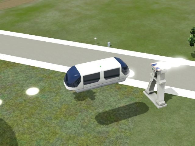 Pociąg powietrzny Zefir - Nowe środki lokomocji i nowości w trybie kupowania | Miasto przyszłości - The Sims 3: Skok w Przyszłość - poradnik do gry