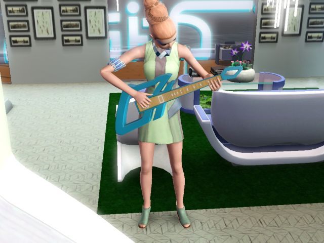 Po dobrym śnie o graniu na gitarze można poczuć się jak gwiazda rocka. - Technologia zaawansowana - kapsuła sypialna i sny | Umiejętności - The Sims 3: Skok w Przyszłość - poradnik do gry