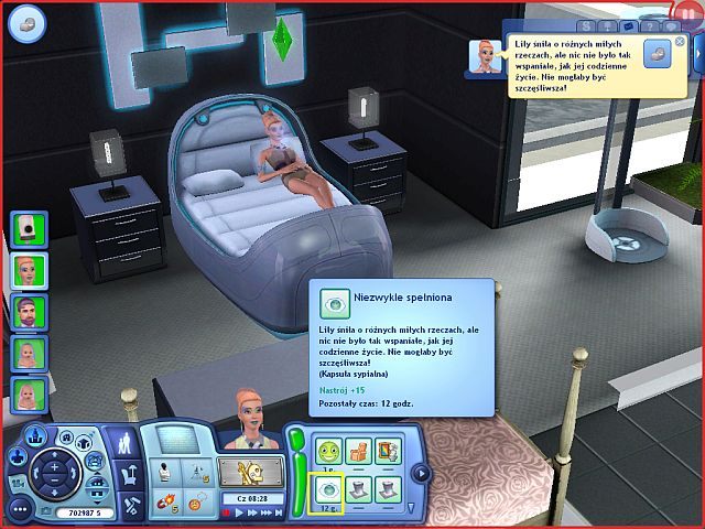 Sen o szczęśliwym życiu - Technologia zaawansowana - kapsuła sypialna i sny | Umiejętności - The Sims 3: Skok w Przyszłość - poradnik do gry