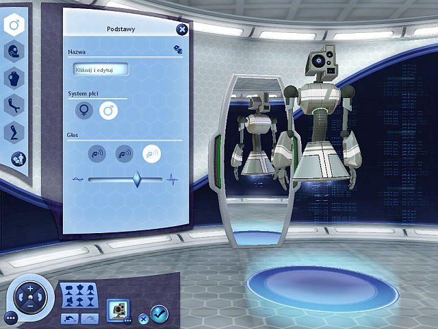 Ekran tworzenia plumbota - Budowa botów | Umiejętności w The Sims 3 Skok w Przyszłość - The Sims 3: Skok w Przyszłość - poradnik do gry