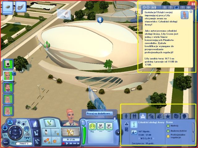 Ścieżka: mechanik Areny - Praca na Arenie Botów | Kariery w The Sims 3 Skok w Przyszłość - The Sims 3: Skok w Przyszłość - poradnik do gry