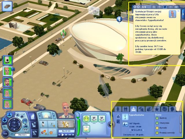 Ścieżka: agent Areny - Praca na Arenie Botów | Kariery w The Sims 3 Skok w Przyszłość - The Sims 3: Skok w Przyszłość - poradnik do gry