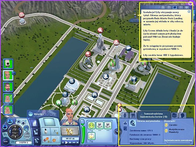 Kariera budowniczego botów - Samozatrudnienie - budowniczy botów | Kariery w The Sims 3 Skok w Przyszłość - The Sims 3: Skok w Przyszłość - poradnik do gry