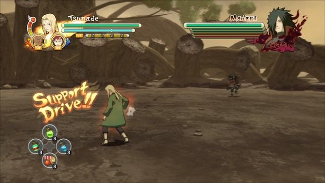 Jeśli pasek Supportów będzie maksymalny można wykonać Team Ultimate Jutsu - Walka | Podstawy rozgrywki Naruto Shippuden Ultimate Ninja Storm 3 - Naruto Shippuden: Ultimate Ninja Storm 3 Full Burst - poradnik do gry