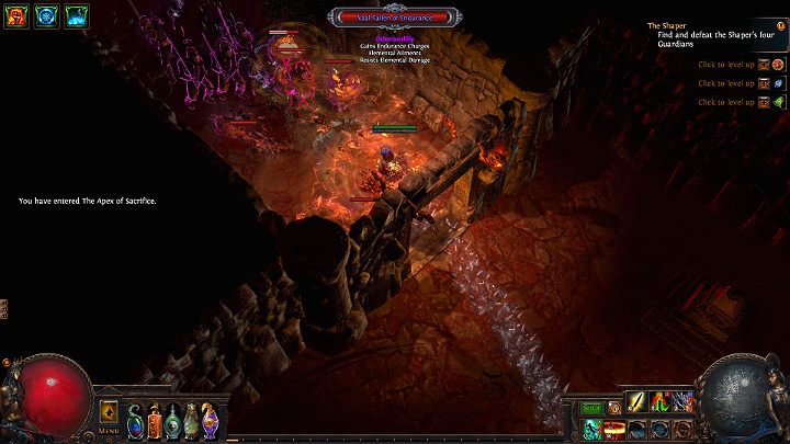 Od samego początku musisz nastawić się na silny opór ze strony sług Atziri ponieważ znajdziesz tutaj samych magicznych i rzadkich przeciwników, którzy poruszają się w licznych grupach - The Apex of Sacrifice | Path of Exile - Path of Exile - poradnik do gry