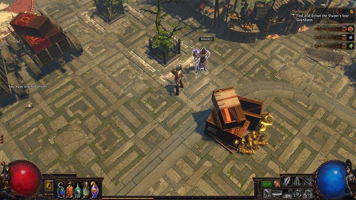 Navali to charakterystyczny NPC, którego możesz znaleźć w każdym mieście, a w późniejszym czasie będziesz w stanie zaprosić ją nawet do własnej kryjówki - Proroctwa i dzienne wyzwania Mistrzów | Path of Exile - Path of Exile - poradnik do gry