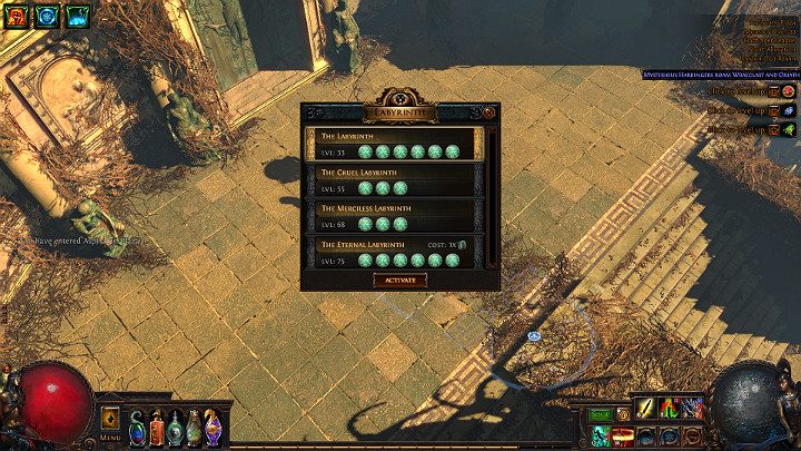 Labirynt został podzielony ze względu na poziom trudności - The Lords Labyrinth | Path of Exile - Path of Exile - poradnik do gry