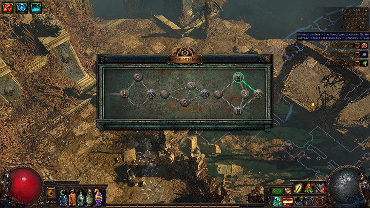 W trakcie pokonywania Labiryntu natkniesz się na postumenty, które pomogą Ci zorientować się w terenie - The Lords Labyrinth | Path of Exile - Path of Exile - poradnik do gry
