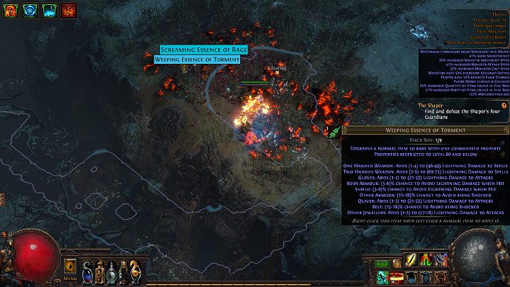Zanim obudzisz wysokopoziomowego przeciwnika dobrze się przygotuj ponieważ często dysponują dodatkowymi umiejętnościami - Essence | Path of Exile - Path of Exile - poradnik do gry