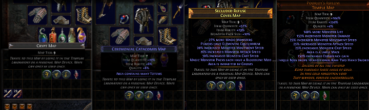 Mapy można podzielić ze względu na rodzaj - Mapy w atlasie | Path of Exile - Path of Exile - poradnik do gry