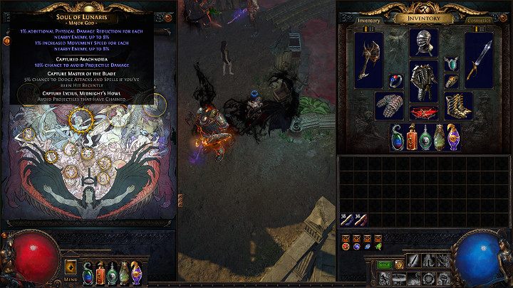 Teraz wystarczy udać się do NPC o nazwie Sin i rozpocząć dialog, aby ulepszyć Boską moc - The Pantheon - Boskie Moce | Path of Exile - Path of Exile - poradnik do gry