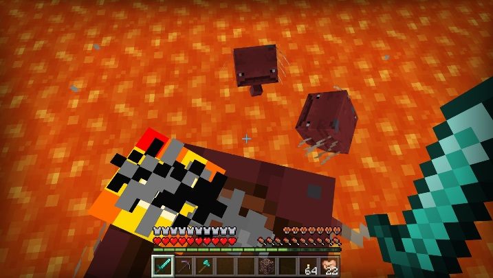 Jeśli nie chcesz jeździć na Magmołazie, ale pragniesz by Ci towarzyszył nałóż na niego smycz, a do ręki weź spaczony grzyb - Minecraft: Magmołaz - Nether Update - Minecraft - poradnik do gry