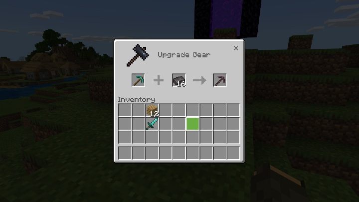 Ulepszanie przedmiotów na stole kowalskim wymaga - Minecraft: Stół kowalski (Smithing Table) - jak zbudować? Zastosowanie - Nether - Minecraft - poradnik do gry