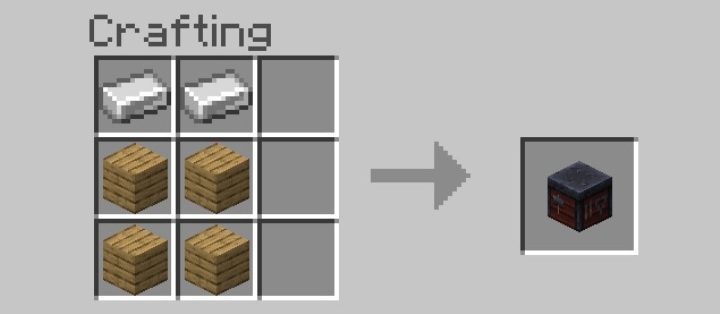 Aby stworzyć stół kowalski potrzebujesz - Minecraft: Stół kowalski (Smithing Table) - jak zbudować? Zastosowanie - Nether - Minecraft - poradnik do gry