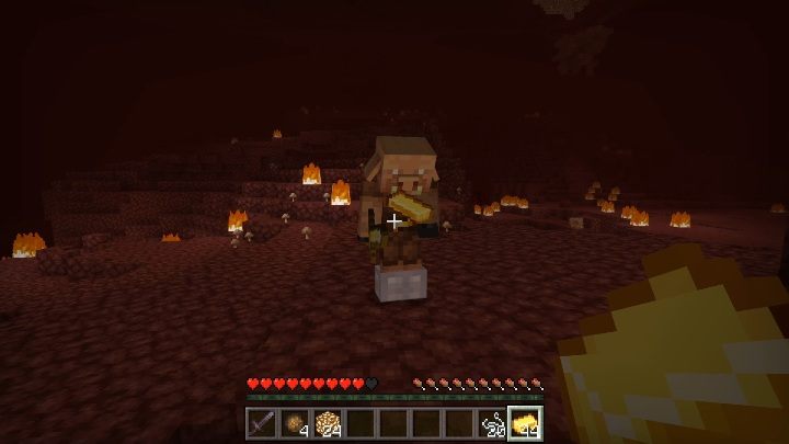 W zamian za złoto możesz otrzymać - Minecraft: Handlarze - opis, lista - wymiana, handel, porady | 1.16 - Minecraft - poradnik do gry