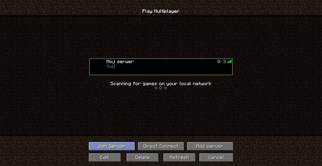 Okno multiplayera - Minecraft: Dołączanie do serwerów - jak? Multiplayer, porady - Minecraft - poradnik do gry