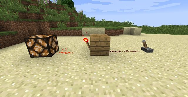 NOT - Minecraft: Bramki logiczne - układy redstoneowe - Minecraft - poradnik do gry