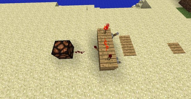 AND - Minecraft: Bramki logiczne - układy redstoneowe - Minecraft - poradnik do gry