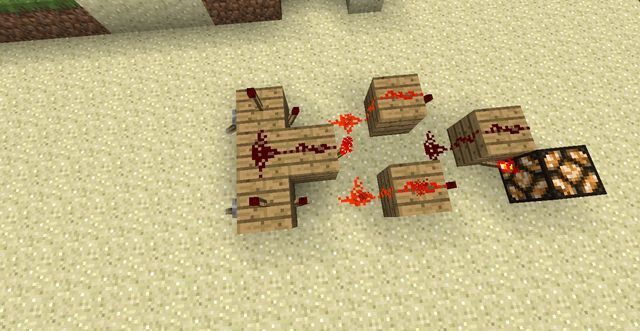 XNOR - Minecraft: Bramki logiczne - układy redstoneowe - Minecraft - poradnik do gry