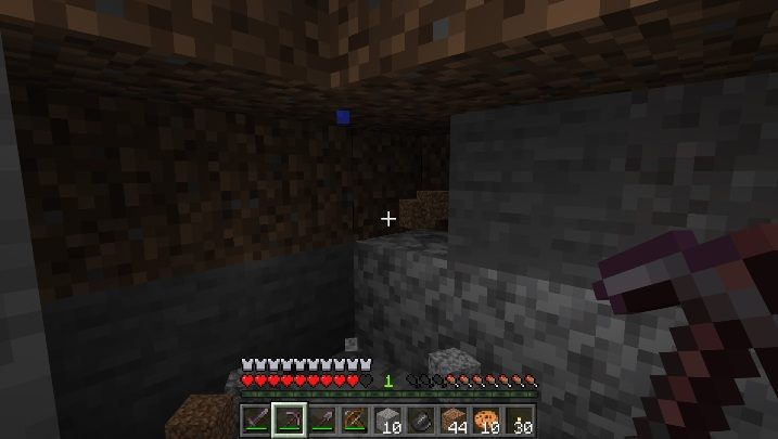 Jeśli jednak widzisz krople wody, pojawiające się na blokach, oznacza to, że jesteś w pobliżu zbiornika wodnego - Minecraft: Porady na start - Minecraft - poradnik do gry