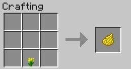 Żółty barwnik - Minecraft: Elementy dekoracyjne - schemat, crafting - Minecraft - poradnik do gry