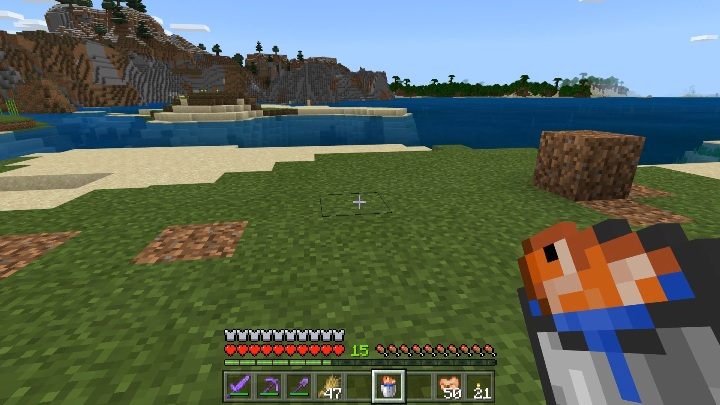Jeśli chcesz stworzyć wiadro z rybą musisz posiadać wiadro z wodą, a następnie użyć go na rybie - Minecraft: Ryby - Minecraft - poradnik do gry