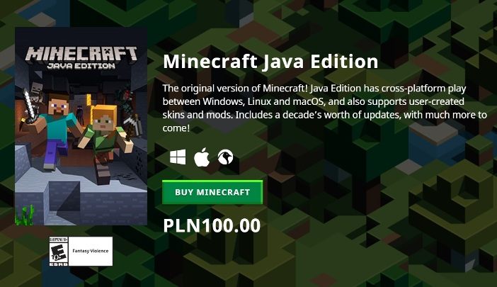 Wersja Java umożliwia grę na wcześniejszych systemach Windows - Minecraft: Edycje gry - lista, koszt - Minecraft - poradnik do gry