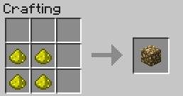 Z czterech jasnopyłów można zbudować jeden blok świecącego kamienia - Minecraft: Elementy konstrukcyjne, wyposażenie - shcematy, crafting - Minecraft - poradnik do gry