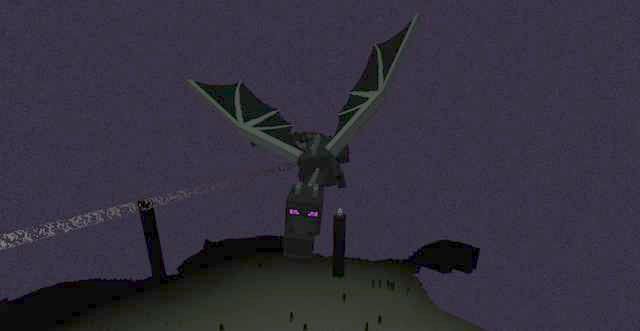 Ender Dragon - Minecraft: Ender Dragon - walka z bossem, porady - Minecraft - poradnik do gry