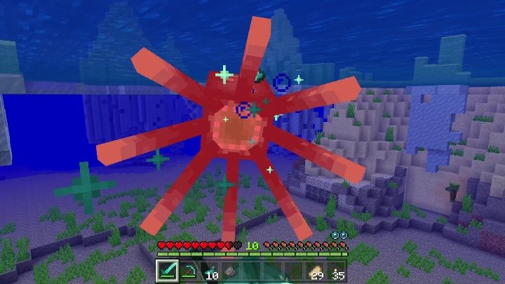 Świecącą kałamarnicę można złapać na smycz - Minecraft Caves & Cliffs: Świecąca kałamarnica - występowanie, zastosowanie - Minecraft - poradnik do gry