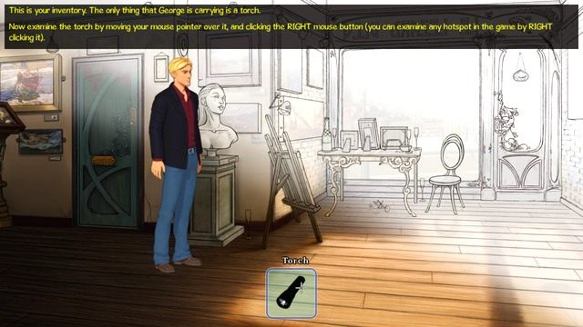 Poruszanie się po ekwipunku jest bardzo intuicyjne. - Tutorial (Samouczek) | Broken Sword The Serpents Curse - Broken Sword: The Serpents Curse - poradnik do gry