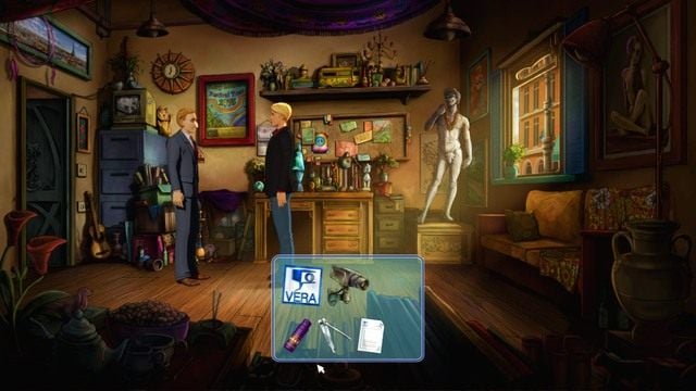 Temat firmy Vera zakończy rozmowę. - George - Gallery II | Paryż | Broken Sword The Serpents Curse - Broken Sword: The Serpents Curse - poradnik do gry